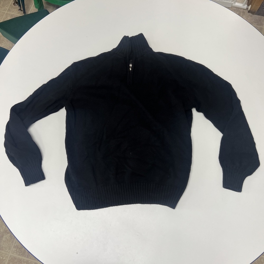 Giorgiolini Wool Sweater Mens XL Black‎ Long Sleeve Italy Made